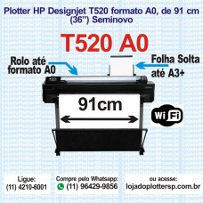 Plotter Usada HP T520 formato A0 a venda